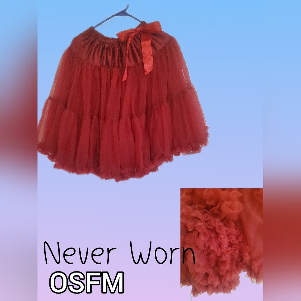 Burgundy Tutu Skirt